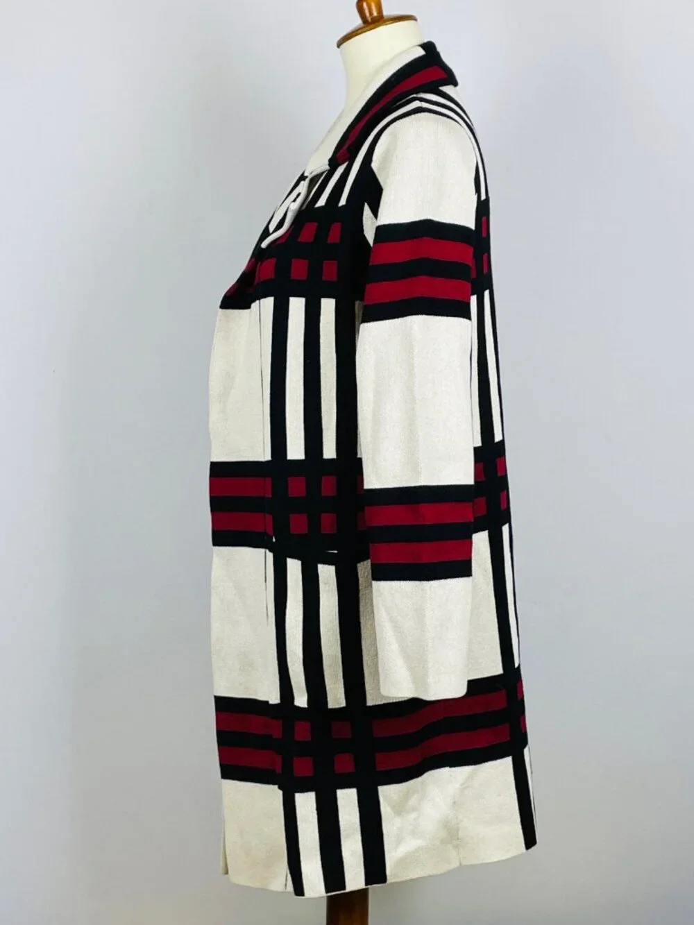 Anthropologie oliver. o Duster Cardigan Sz L Color Block Mondrian Bold Street